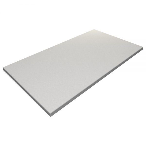 A rectangular flat white board with smooth edges and a matte surface, displayed against a plain white background. The board appears to be lightweight and thin.